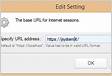 Specify the Internet Session URL in Dameware